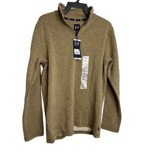 Gap Men's Half Zip Mock Neck Sweater Ermine Small NWT!